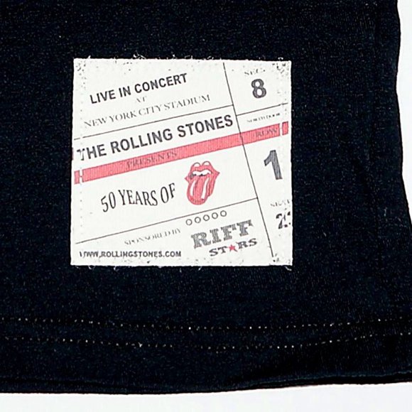 Rolling Stones Shine A Light RIFF STARS rock Official T-Shirt L NWT - Picture 3 of 3